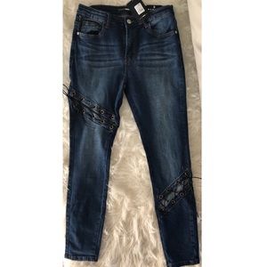 Sached hearts club skinny jeans